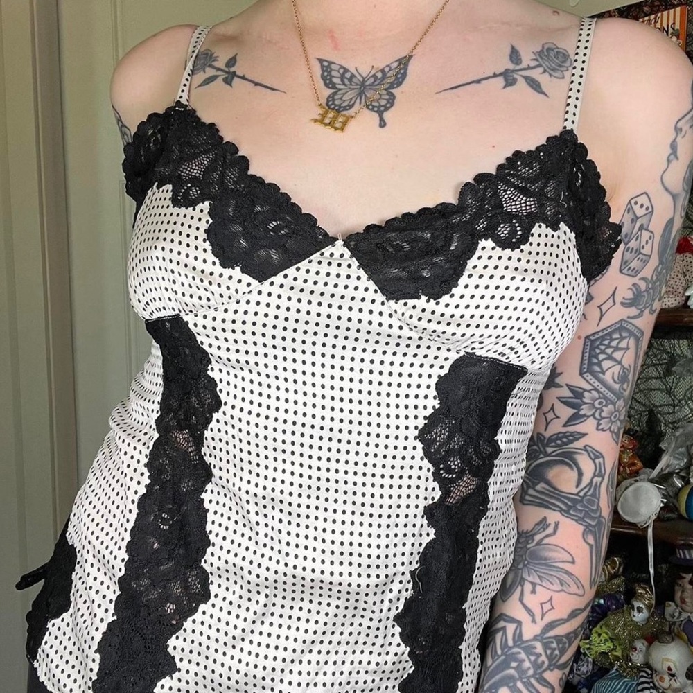 Banana republic silk polka dot tank top